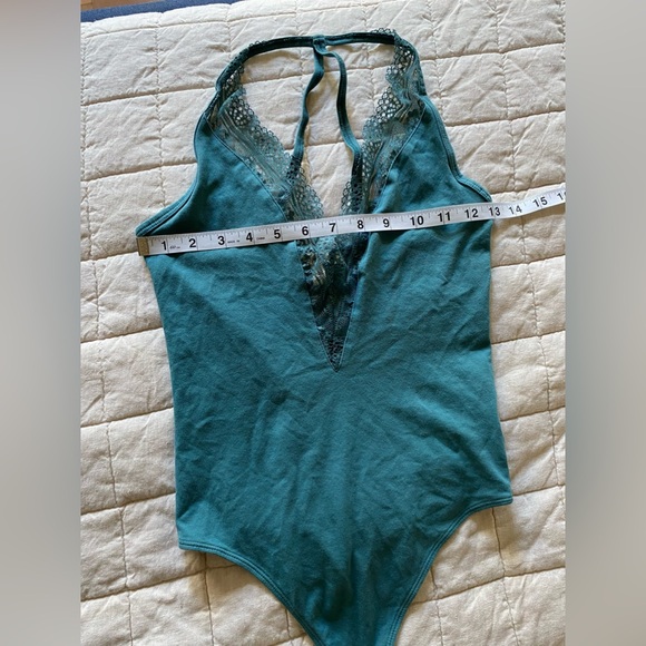 Express One Eleven Turquoise Bodysuit Size XS - Picture 8 of 8